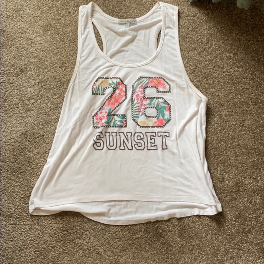 White tank top